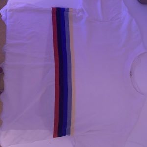 Brandy Melville rainbow stripe shirt